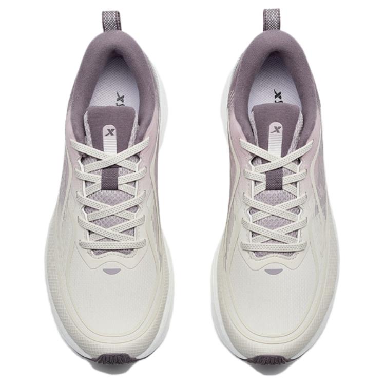 Tebu Xing Yao Fashion Simple Shock Absorption Non-Slip Low-Top Casual Running Shoes Women sneaker Gray Purple 976418110071
