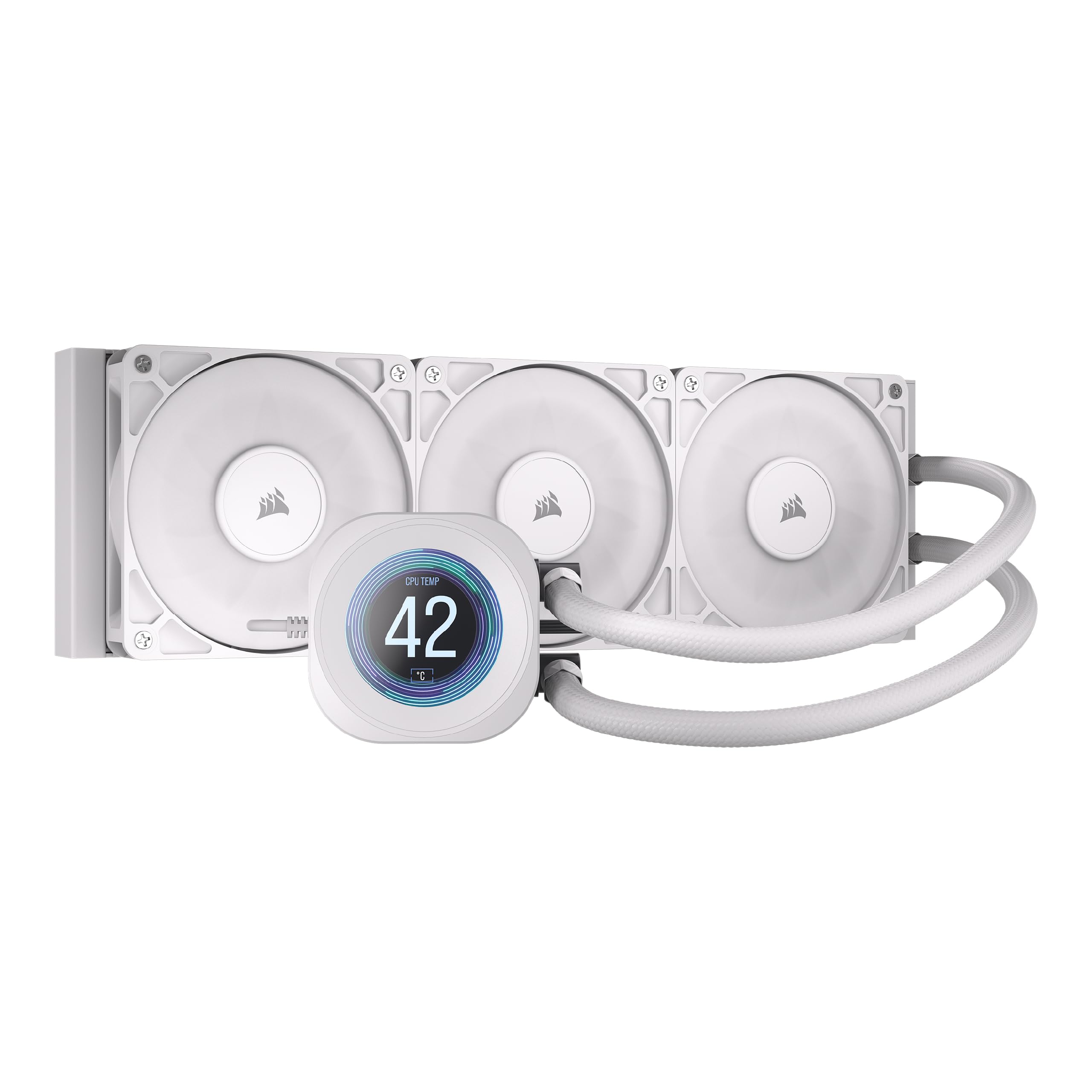 

CORSAIR NAUTILUS 360 RS LCD Liquid CPU Cooler IPS LCD Screen RS120 Fan 360mm Radiator Compatible with LGA Daisy Chainable White – 2.1 – – – Intel® білий