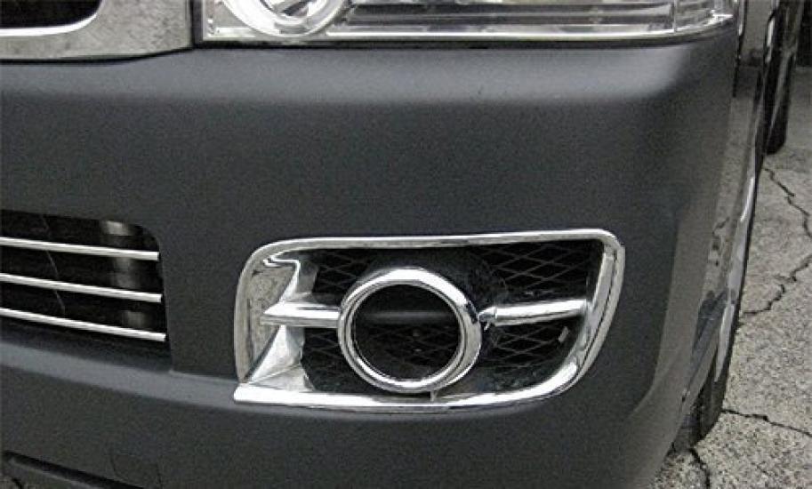 BRIGHTZ Chrome Fog Light Covers for Toyota Hiace 200 Series Type 1 and Type 4853 (Large, FOG-COV-152) (Standard, 2) - Narrow,