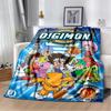 Cartoon Digimon Adventure Monster Soft Plush Blanket,Flannel Blanket Throw Blanket for Living Room Bedroom Bed Sofa Cover Child