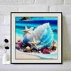 New Arrival 5D DIY Full Circle Diamond Painting "Conch" Embroidery Cross Stitch Home Decor Gift