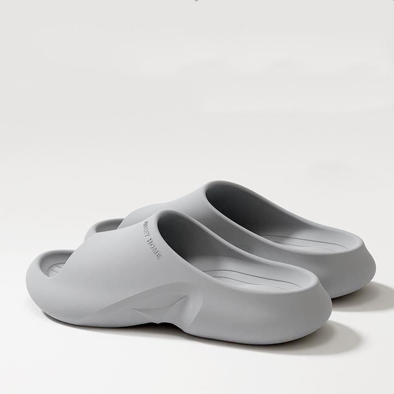 

Fashion Crestar Summer New Platform Slippers For Women Fashion Soft Cloud Outdoor Beach Sandals Couple Indoor Antiskid EVA Bath Slides 36-37 серый