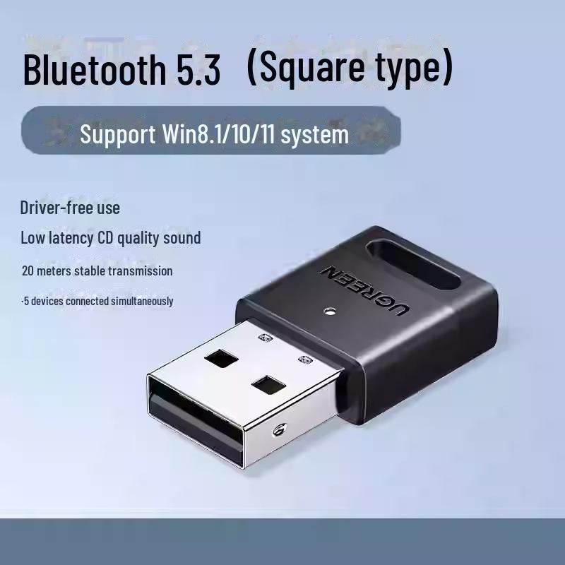 Greenlink Bluetooth 5.0 USB Adapter for Desktop and Laptop Computers (Windows 7/10)