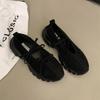 2025 Autumn New Style Korean Version French Style Round Toe Double Bow Thick Bottom Casual Fashionable Mary Jane Women's Shoes