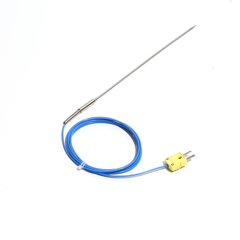 LUJINXUN Type K Armoured Thermocouple Sensor Bendable Probe Wire Dia.4mm/5mm/6mm 100/200/300/500mm Range 0-1100 Degree
