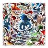 50-Piece Dragon Graffiti Cartoon Animal DIY Waterproof Stickers for Water Bottles, Skateboards, and Luggage