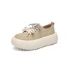 Augustine Casual Shoes Women's 2025 New Autumn Platform Big Head Bread German Training Shoes Retro Sports White Shoes