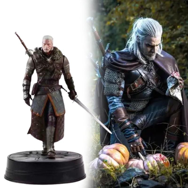 3 Wild Hunt Geralt Action Figure Model Toy Plastic Decoration Doll