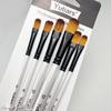 12 Pcs/set DIY Oil Acrylic Painting Art Paint Brushes Supplies Nylon Hair Wooden Handle Watercolor Paint Brush Pen Set Learning