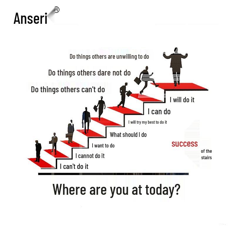 Acrylic Motivational Wall Sticker - Stairs of Success
