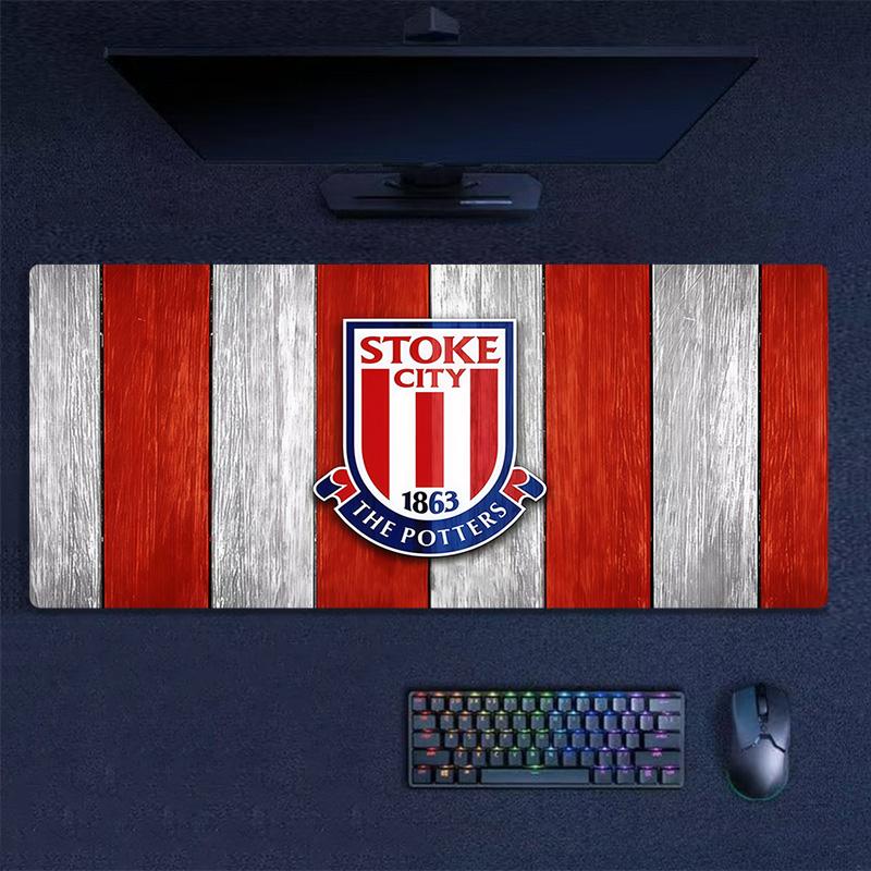 Stoke City F.C Print  Cushion Non-slip Laptop Tablet Big Mousepad XXL Mat Mini PC Playmat With Lock edge