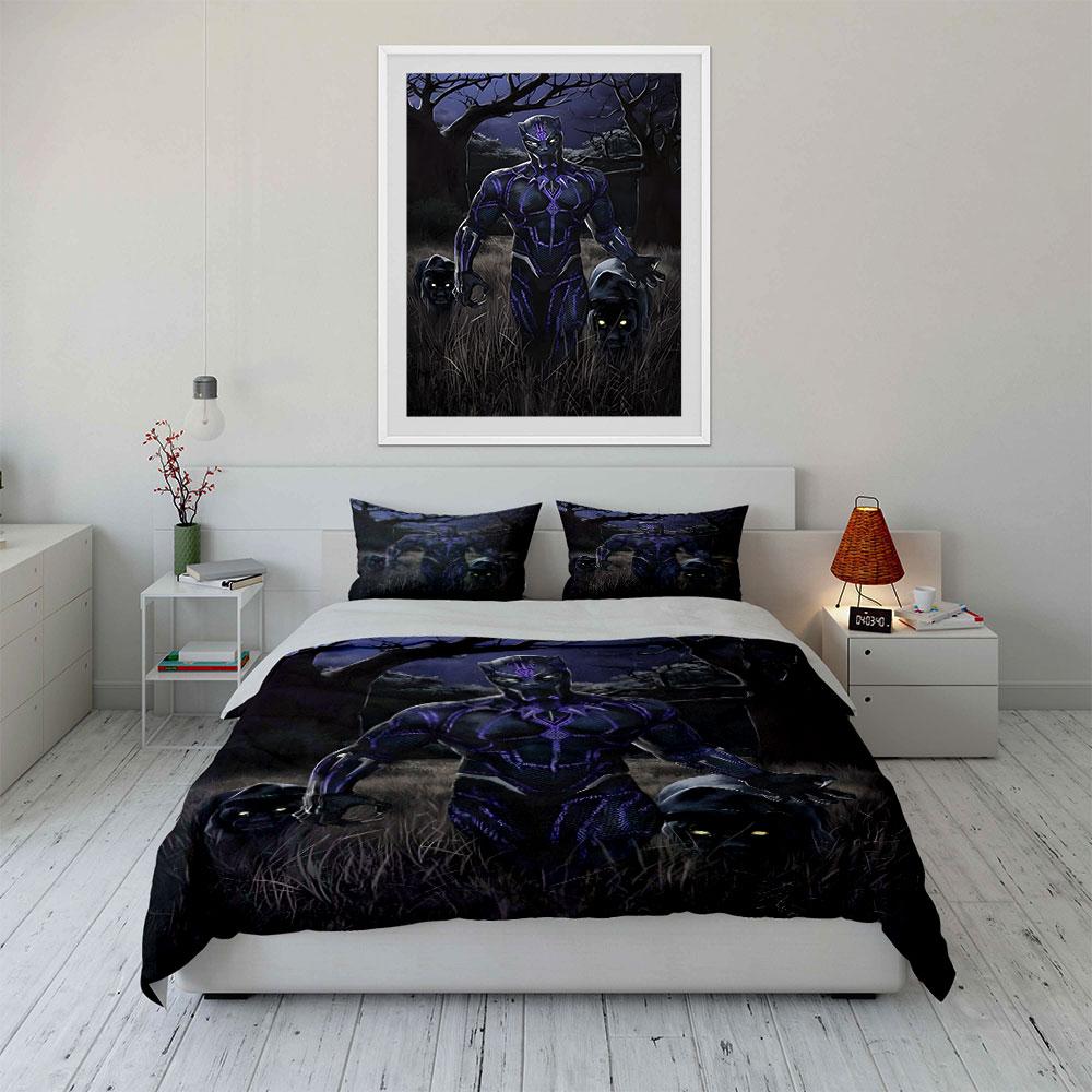 "Night jungle guardians emerge." Bedding sets Duvet covers Pillowcases(1* Duvet Cover 2* Pillowcases without duvet insert)