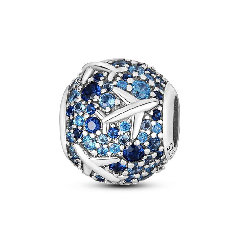 Charms Plata De Ley 925 Evil Blue Eyes Silver Sun Star Elk Dinosaur Flower Charm Women Anniversary DIY Jewelry