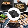 2pcs Non Stick BBQ Grill Roast Mat Sheet Cooking Baking Liners Reusable Outdoor Picnic Fry Cooking