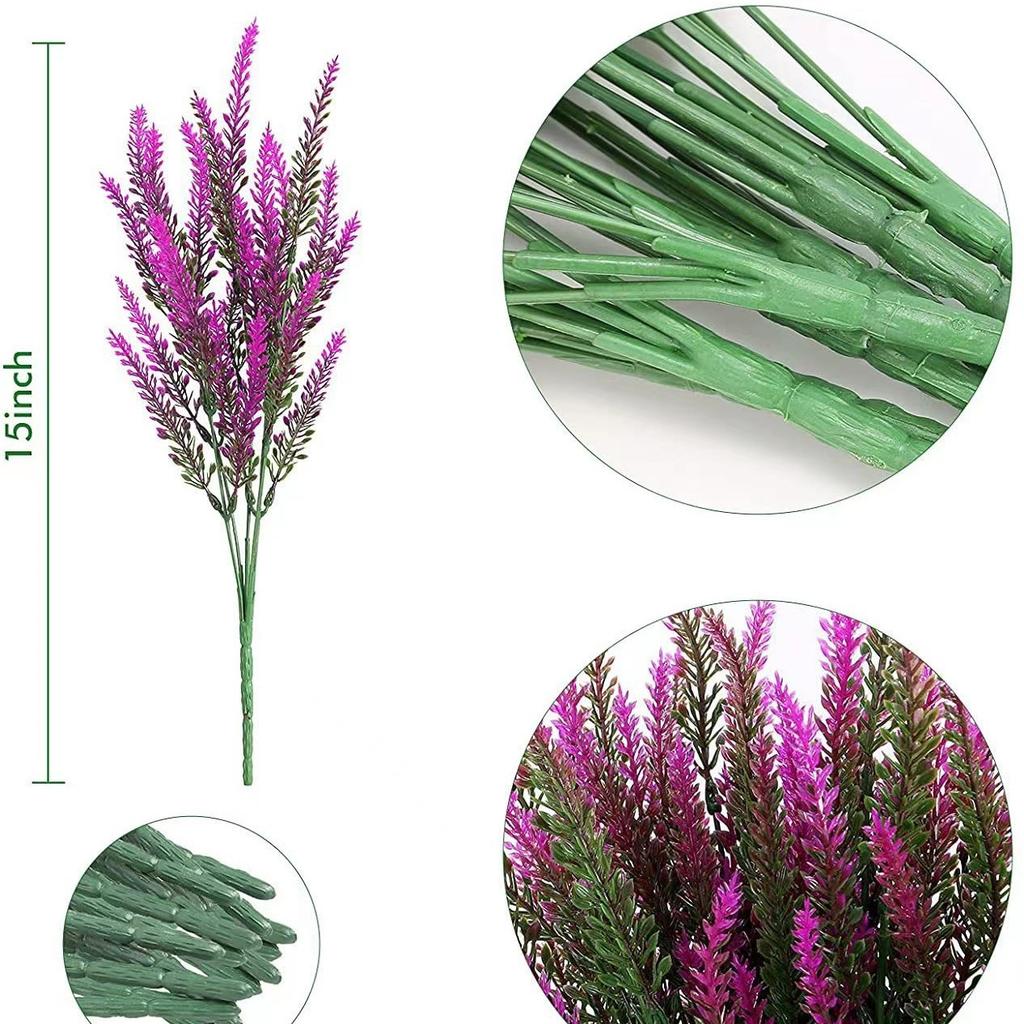 5 Forks Lavender 5 Forks Wheat Lavender Artificial Lavender Artificial Flower Plastic Flower, Plant Potted Lavender