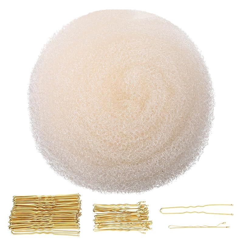 Hairs Sponge for Updo & Volumes Bump Tool, Volume Bumps Insert, Hair Filler for Thin Hairs, Hair Bumps for Volume Insert Tousle Sponge with 70 Bobby