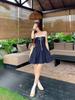 Design-Sense Spitzen-Patchwork zum Binden Camisole-Kleid, Damen 2025 Sommer Chic Schlankmachendes Langes Kleid
