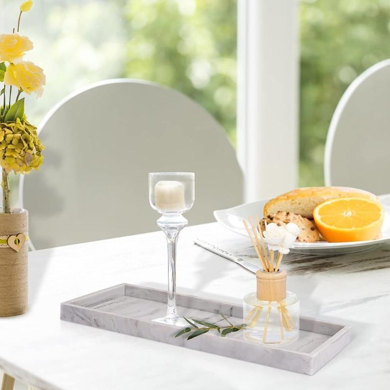Parfüm-Silikon-Tablett Praktische Schmuckaufbewahrungs-Tabletts Badezimmer-Arbeitsplatten-Organizer Dekoratives Aromatherapie-Tablett