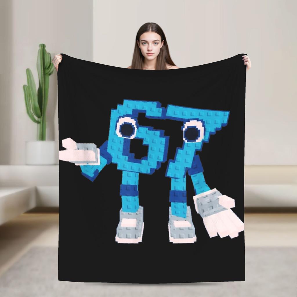 67 Zes Zeven 6 7 Grappige Italiaanse Brainrot Radio Muziek Deken Zacht Mode Pluche Worpdeken Voor Meisjes Slaapkamer Flanel Sprei