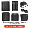 YZ For Tesla Model Y 2025 Juniper Model 3 Highland Console & Armrest Upper and Lower Storage Box Watercup Holder Charging Pad