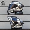 LVS Latest Motorcycle Helmet Dual Lens Modular Flip Helmet Suitable for Both Men and Women, Road Travel Full Helmet DOT 909