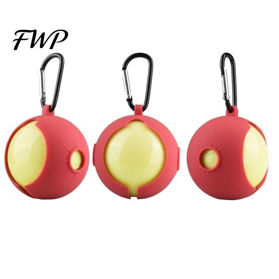 Portable Golf Ball Container Silicone Cover with Carabiner, Standard Holder, Travel Case Carrier Protective Sleeve, Accessories, Gift for Golfers