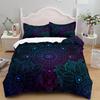 Bohemian Mandala Purple Duvet Cover Set Single Twin Double Queen King Cal King Size Bed Linen Set