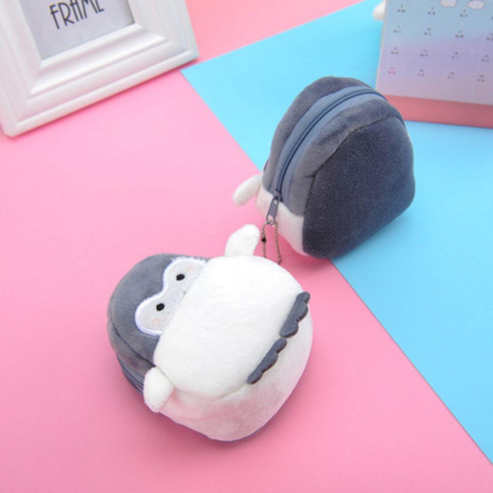 Children Penguin Plush For Girls Zipper Purse Wallets Korean Money Bag Card Holder Women Coin Purse
