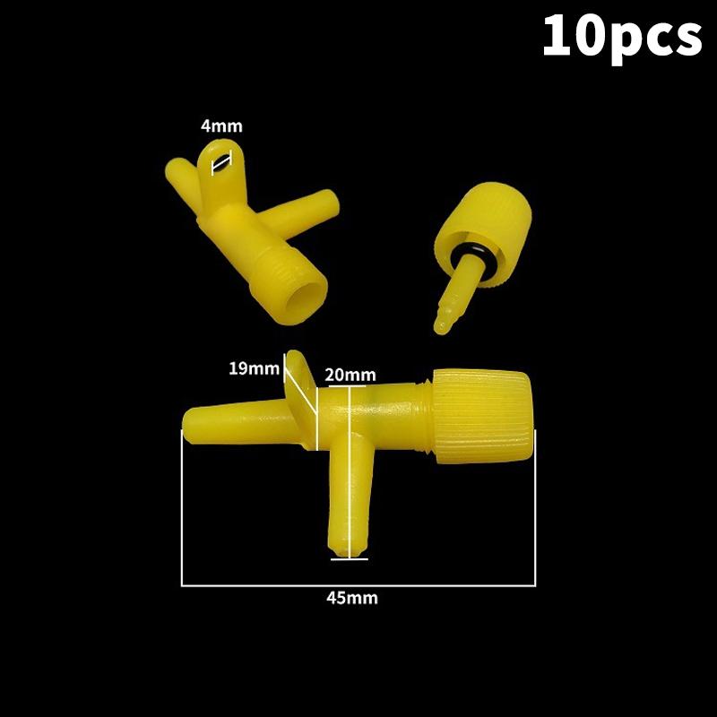 10Pcs 4Mm Aquarium Air Control Valve Tap Aquarium Fish Tank Air Pump Connector Control Valve Air Pipe Tube For Aquarium