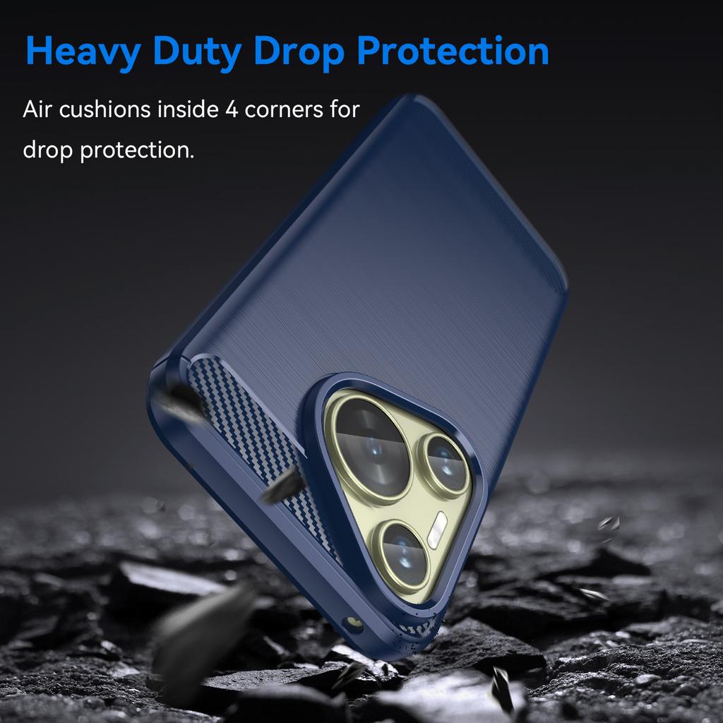 For Huawei Pura 70 Case Carbon Fiber Texture TPU Phone Cover
