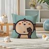 Funny And Quirky Party Animals Pillow Case Double-Sided Plush Sofa Cushion Covers Organic Breathable Invisible Zipper