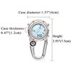 JEWELRYWE Carabiner Digital Carabiner 3ATM Water Unisex Watch, Clip-on Watch, Keychain, Watch, Resistant,