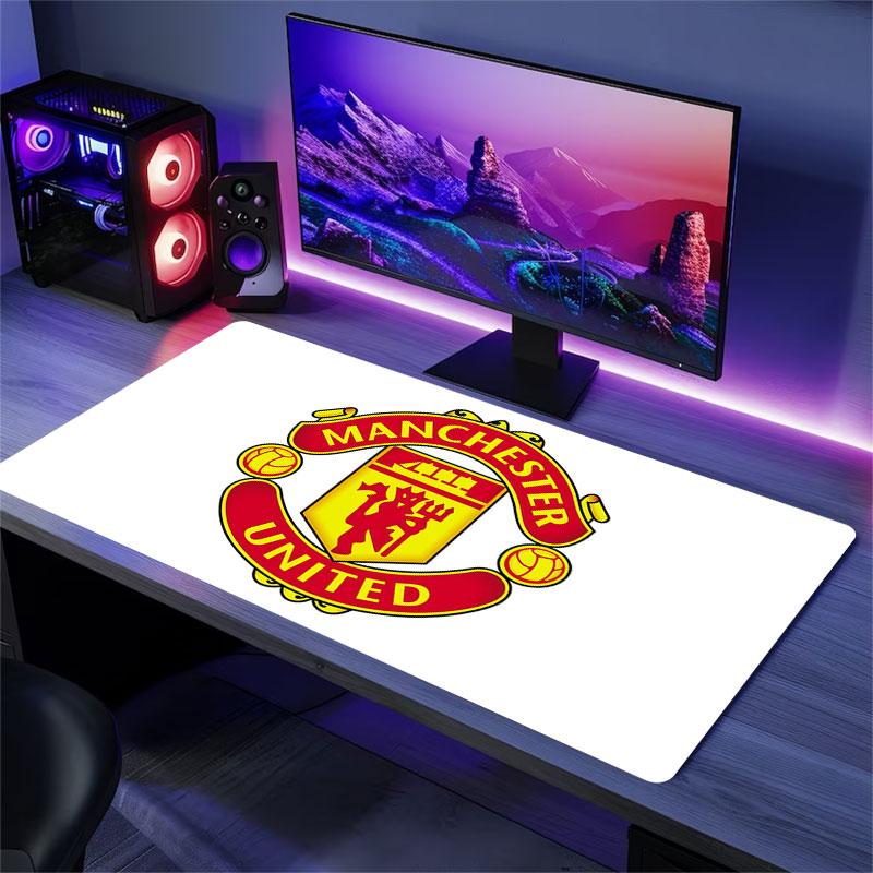 Red Devils Mouse Pad, Large Gaming Desk Mat, Non-slip XXL Mousepad for Laptop & Tablet, Mini PC Playmat with Stitched Edges