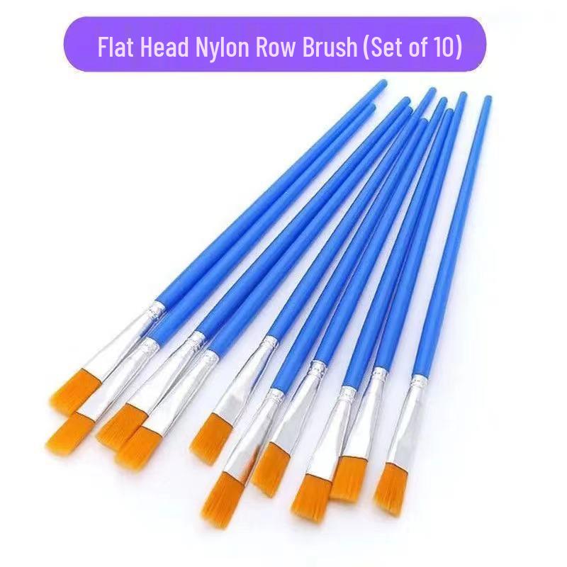 

Набір плоских пензлів для вовняної гуаші, акрилу, акварелі та олійного живопису