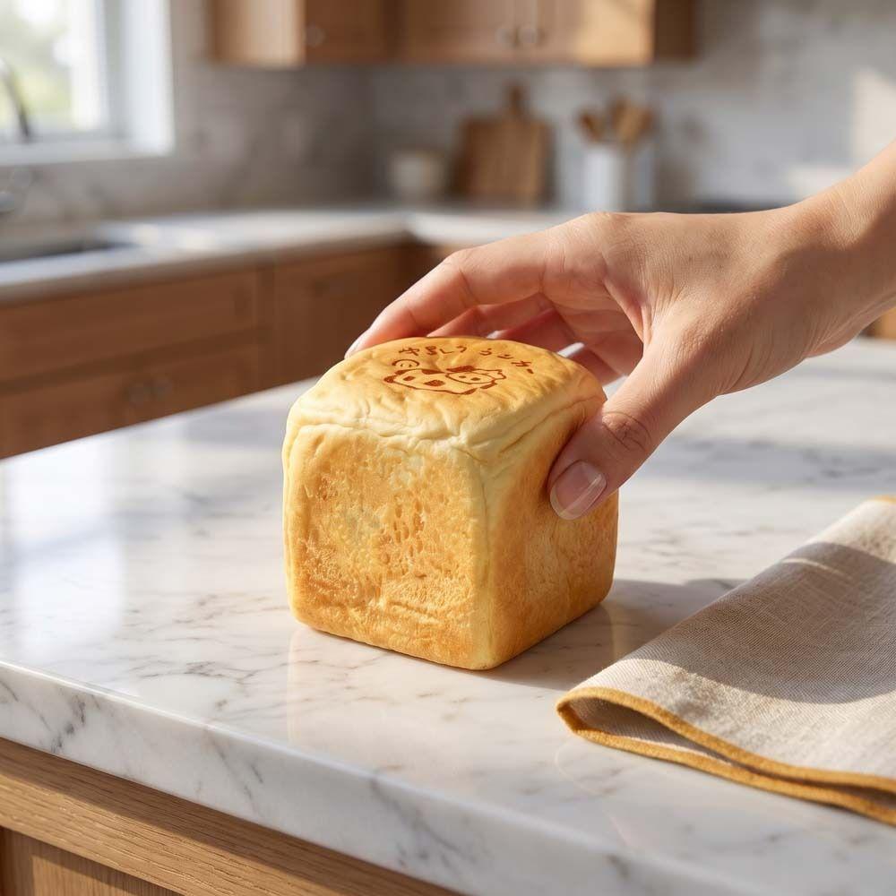 Moist Thick Simulated Bread Toast Squeeze Slow Rising Sensory Fidget Toy Adults