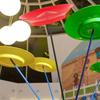 Colorful Juggling Spinning Plates with Sticks Training Entertainment Acrobatic Stage Performance Props