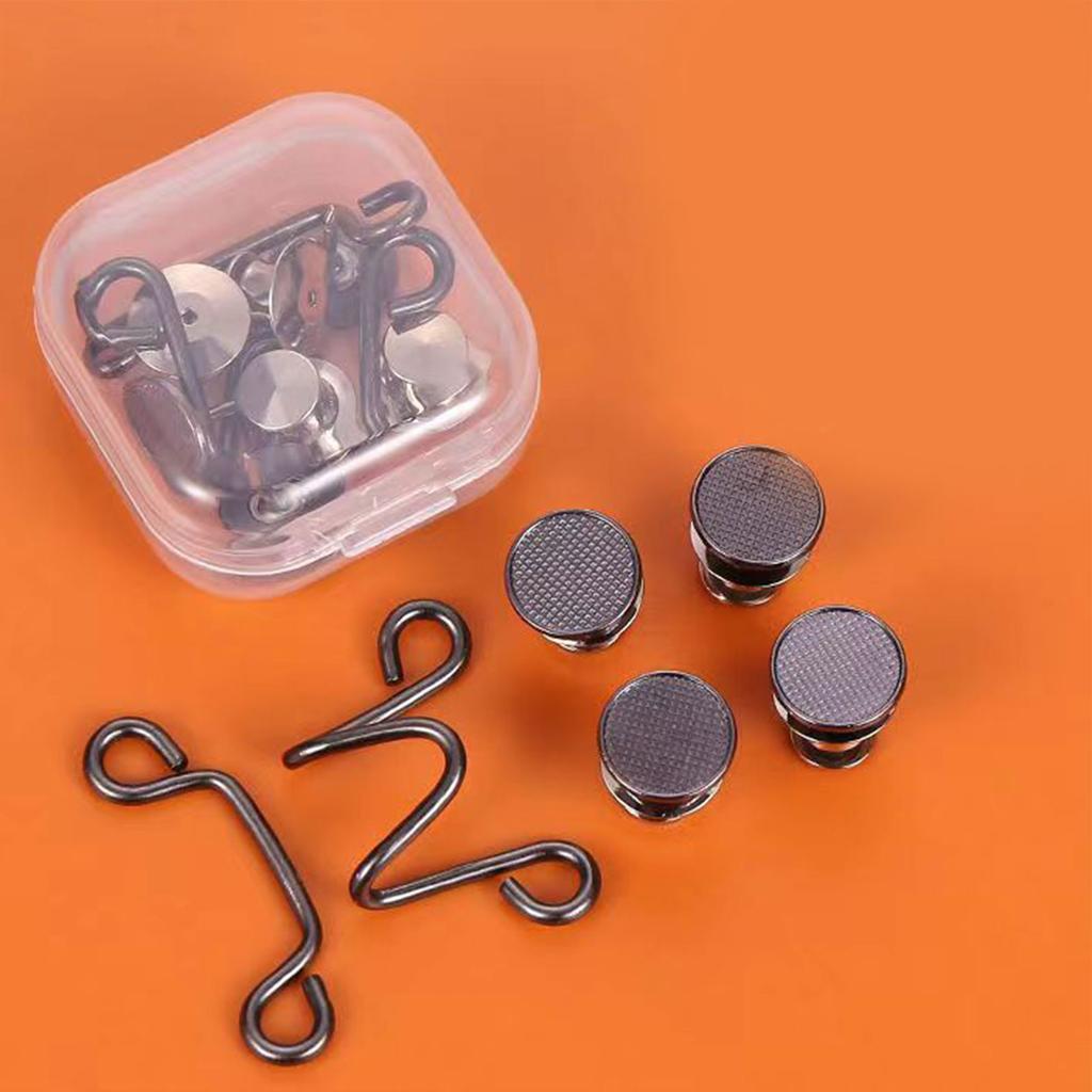 Nail-free Metal Jeans Button Snaps Detachable Pants Clip Button Pins DIY Waist Tightener Clothing Buckles Sewing Tools