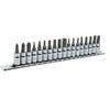 PWT Inch Bit Socket Hex Bit Torx Plus and Minus I14BSSET 1/4 6.35mm Set, Socket, Tamper-proof, Socket, Bits, 18-piece Set,