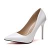 Fashion 2025 HOT Women Shoes Pointed Toe Pumps Patent Leather Dress High Heels Boat Shoes Wedding Shoes Zapatos Mujer Blue White