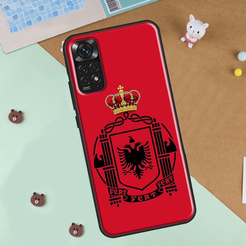 Albania Albanians Flag Art Phone Case For Xiaomi Redmi Note 12 8 9 10 11 Pro 8T 9S 10S 11S 12S 10A 9C 10C 12C Cover