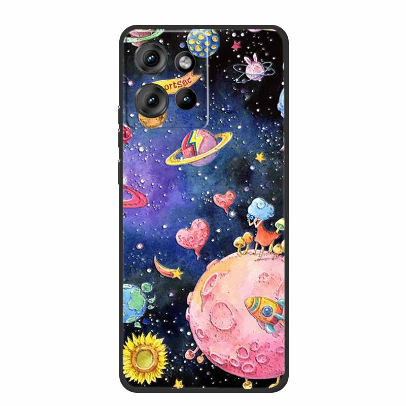 3D Emboss Case For Motorola Edge 50 Neo S50 G75 G15 Power Edge 60 Stylus Fusion Phone Case Shockproof Silicone Soft Back Cover