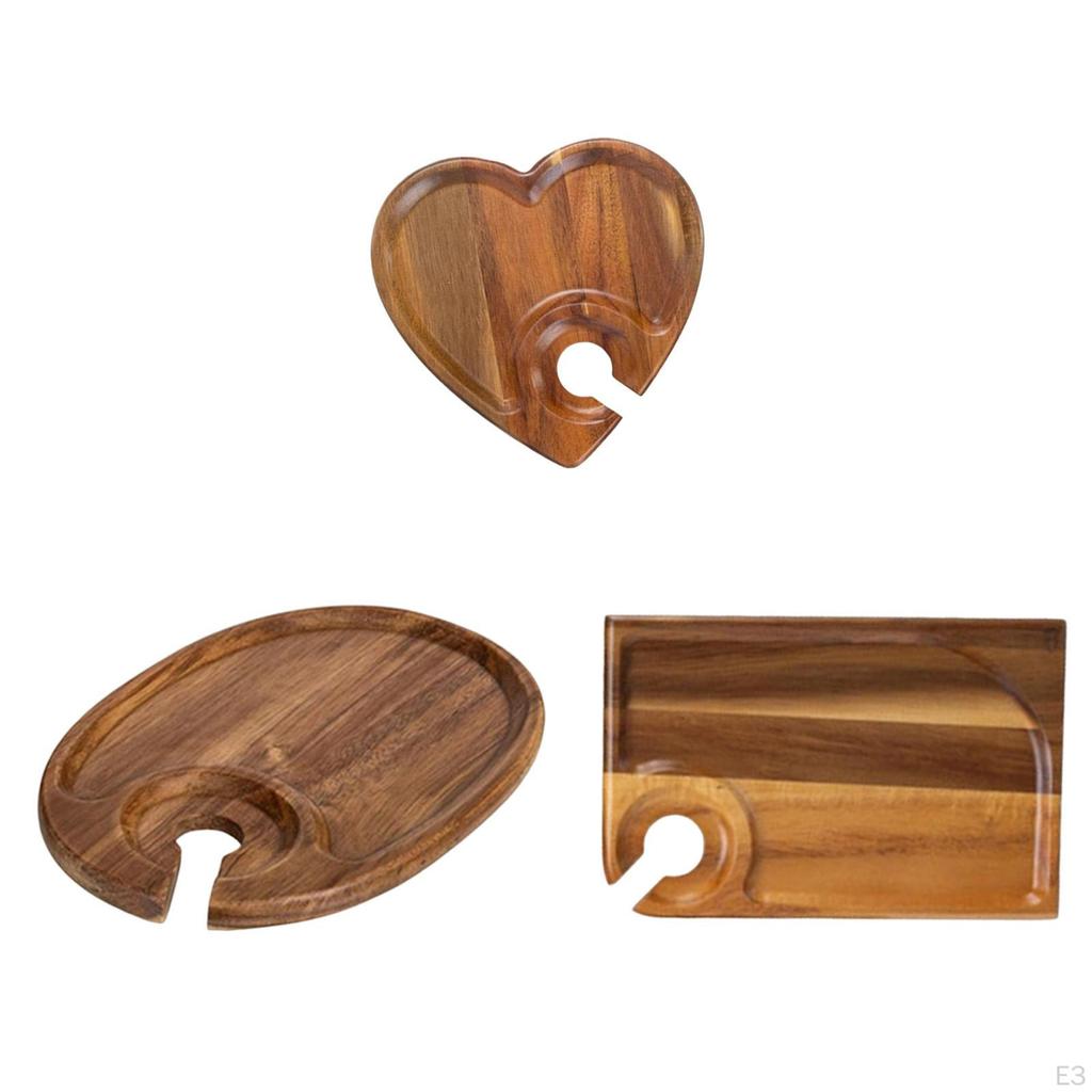 Appetizer Plate Cupcake Board, Handheld Snack Tray with Cup Holder for Home Wedding