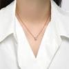 Transfer Bead Pendant Collarbone Chain The Same Japanese And Korean Version Of Cold Wind Simple Full Diamond Small Waist Necklace