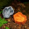 Tree Stump Shape Reptile Feeding Bowl Multicolor Reptile Bathtub  for Tortoises