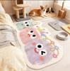 Cartoon Style Rugs for Bedroom Irregular Shape Living Room Decoration Carpet Fluffy Soft Bedside Floor Mat Thick Plush Study Rug