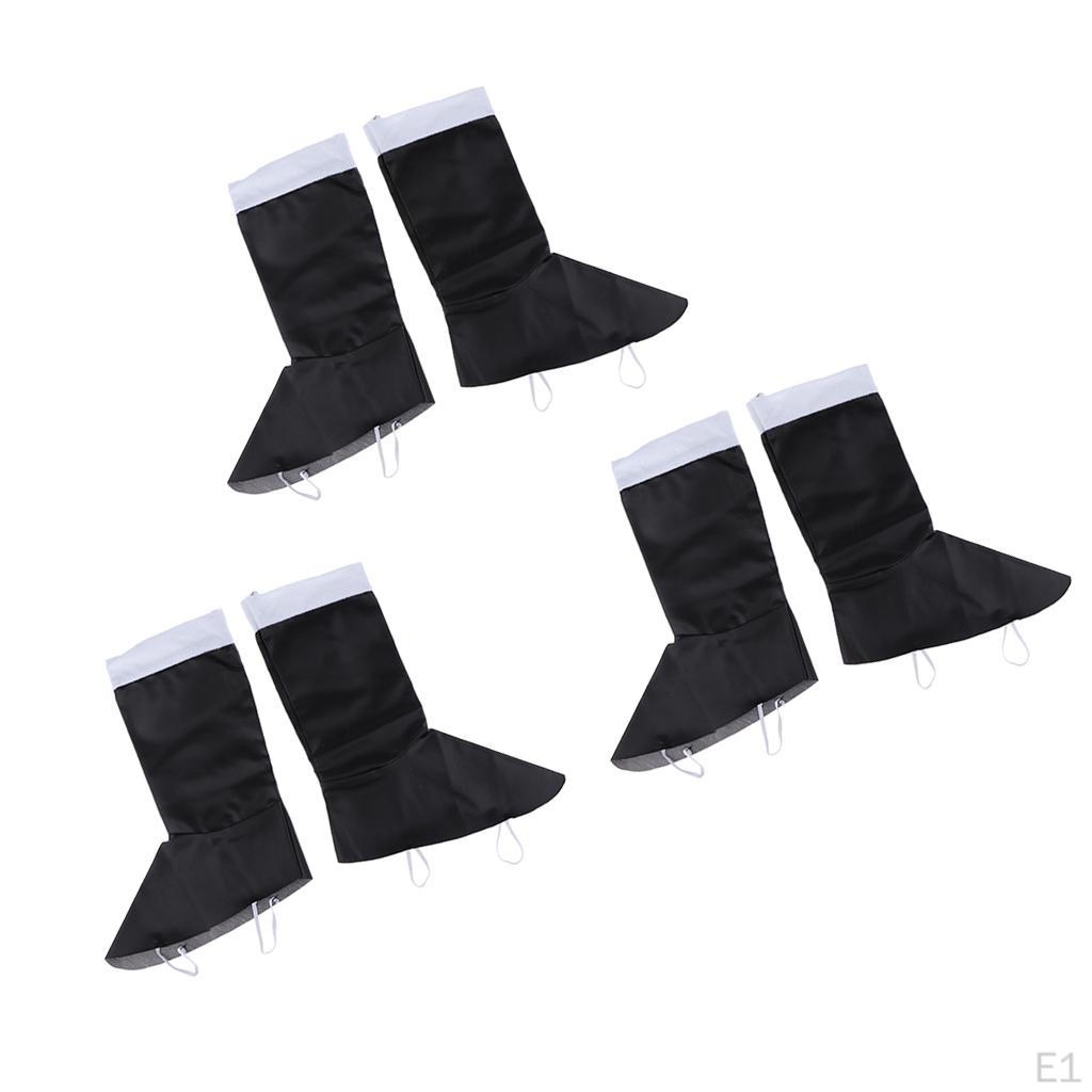 White Boot Top Cuffs Christmas Fancy Dress Shoe Covers
