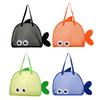 Mesh Beach Bag, Cute Cartoon Fish Shape, with Shoulder Straps Breathable Design, Storage Bag for Beach Toy Swimwear Snacks Outdoor Use