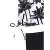 Women's  Conservative Printed Shorts Two-Piece Swimsuit