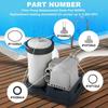 PVC Filter Pump Repair Set Pool Pump Seals Replacement Filter Housing Rings Pump Maintenance Set for Flow Capacity