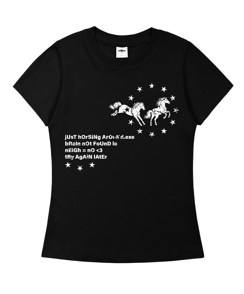 MILLION DAY Neigh Slim Fit Short Sleeve T-Shirt